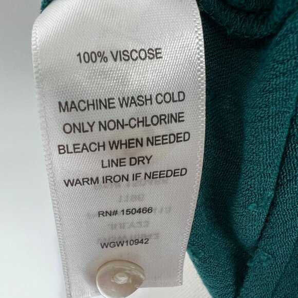 Market & Spruce Swiss Dot Sleeveless Blouse Green Blue Size Small NWT - Picture 9 of 10